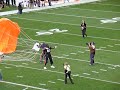 Shannon Sharpe parachuted into Broncos stadium, Invesco Field, at their home opener. He was inducted into the Broncos Ring of Fame. September 20, 2009 Invesco Field, Denver, Colorado