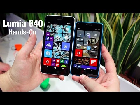 Microsoft Lumia 640 and 640 XL hands on - MWC 2015