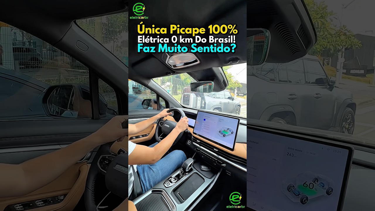 Dirigindo a Única Picape Elétrica 0 km Disponível no Brasil