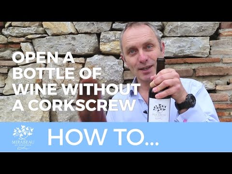 how to open wine bottle