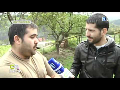 gochu - Iván, criador de gochu asturcelta en San Tiso, Siero. Como él, muchos han apostado por la recuperación y por la cría del gochu asturiano. 'Conexión Asturias'...