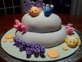 Fondant Cake - my sixth cake - underwater theme