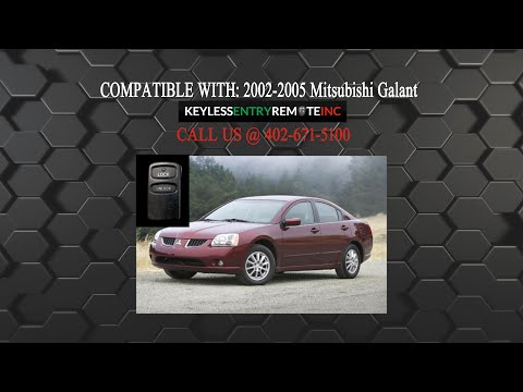 How To Replace Mitsubishi Galant Key Fob Battery 2002 2003 2004 2005