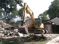 080902 House Demolition with Komatsu Excavator