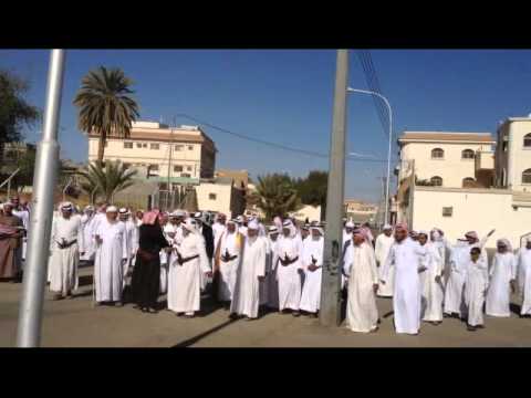 الشيخ صمعان بن نصيب وربعه يستقبلون هادي بن مطيف وربعه