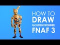 How to draw Springtrap (golden bonnie) from Five Nights at Freddy's 3 step by step
