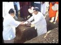 placing foundation stone ceremony in Nikawewa Hospital