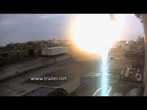 #2 ORIGINAL EXCLUSIVE video of Baltimore, MD train & truck accident and explosion