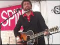 peter moren of peter bjorn and john at the yard dog gallery day party.