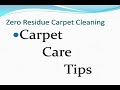 Zero Residue Carpet Cleaning