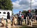 Auctioneer Scott Vander Kolk Jr. - Wood carvings