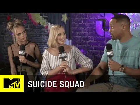 Suicide Squad Cast Interview: Cara Delevingne, Margot Robbie, Will Smith, and Joel Kinnaman