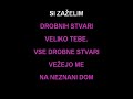 karaoke video

hej tukaj je ena super klasika
sava ?umi v glav brni.
tale jasmina in avia
sava ?umi avia band.

preden zaspim
si za?elim
drobnih stvari
veliko tebe.
vse drobne stvari
ve?ejo me
na neznani dom
kjer bom s teboj.

spominjam se
stekla si stran
brez slovesa
tako mlada ?e.

sava ?umi
v oceh se iskri
oprostil sem ti
zaradi drobnih stvari.
potopi oci
v moje oci
in me za?gi
kot nekoc.

spominjam se
stekla si stran
pa tako lep in son?en bil je dan.
rekla si
daj mi daj mi daj mi daj mi daj mi
o daj mi vse kar lahko mi da?.

spominjam se
stekla si mlada
ukradla si moje prelepo srce.
od?la si brez slovesa
nekam dale? vstran
tako mlada ?e.

sava ?umi
v oceh se iskri
oprostil sem ti
zaradi drobnih stvari.
potopi oci
v moje oci
in me za?gi
kot nekoc.

spominjam se
stekla si stran
brez slovesa
tako mlada ?e.

sava ?umi
vselej ?umi
ko si ?elim
drobnih stvari.
veliko tebe
najdra?ja
veliko tebe
najdra?ja.

sava ?umi
v oceh se iskri
oprostil sem ti
zaradi drobnih stvari.
potopi oci
v moje oci
in me za?gi
kot nekoc.

sava ?umi
v oceh se iskri
oprostil sem ti
zaradi drobnih stvari.
potopi oci
v moje oci
in me za?gi
kot nekoc.