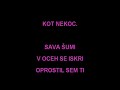 karaoke video

hej tukaj je ena super klasika
sava ?umi v glav brni.
tale jasmina in avia
sava ?umi avia band.

preden zaspim
si za?elim
drobnih stvari
veliko tebe.
vse drobne stvari
ve?ejo me
na neznani dom
kjer bom s teboj.

spominjam se
stekla si stran
brez slovesa
tako mlada ?e.

sava ?umi
v oceh se iskri
oprostil sem ti
zaradi drobnih stvari.
potopi oci
v moje oci
in me za?gi
kot nekoc.

spominjam se
stekla si stran
pa tako lep in son?en bil je dan.
rekla si
daj mi daj mi daj mi daj mi daj mi
o daj mi vse kar lahko mi da?.

spominjam se
stekla si mlada
ukradla si moje prelepo srce.
od?la si brez slovesa
nekam dale? vstran
tako mlada ?e.

sava ?umi
v oceh se iskri
oprostil sem ti
zaradi drobnih stvari.
potopi oci
v moje oci
in me za?gi
kot nekoc.

spominjam se
stekla si stran
brez slovesa
tako mlada ?e.

sava ?umi
vselej ?umi
ko si ?elim
drobnih stvari.
veliko tebe
najdra?ja
veliko tebe
najdra?ja.

sava ?umi
v oceh se iskri
oprostil sem ti
zaradi drobnih stvari.
potopi oci
v moje oci
in me za?gi
kot nekoc.

sava ?umi
v oceh se iskri
oprostil sem ti
zaradi drobnih stvari.
potopi oci
v moje oci
in me za?gi
kot nekoc.