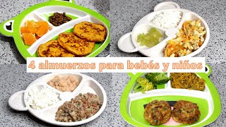 4 almuerzos nutritivos para bebés y niños  Paso 