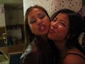 Drunk Girls Kissing Each Other At B-Day Party