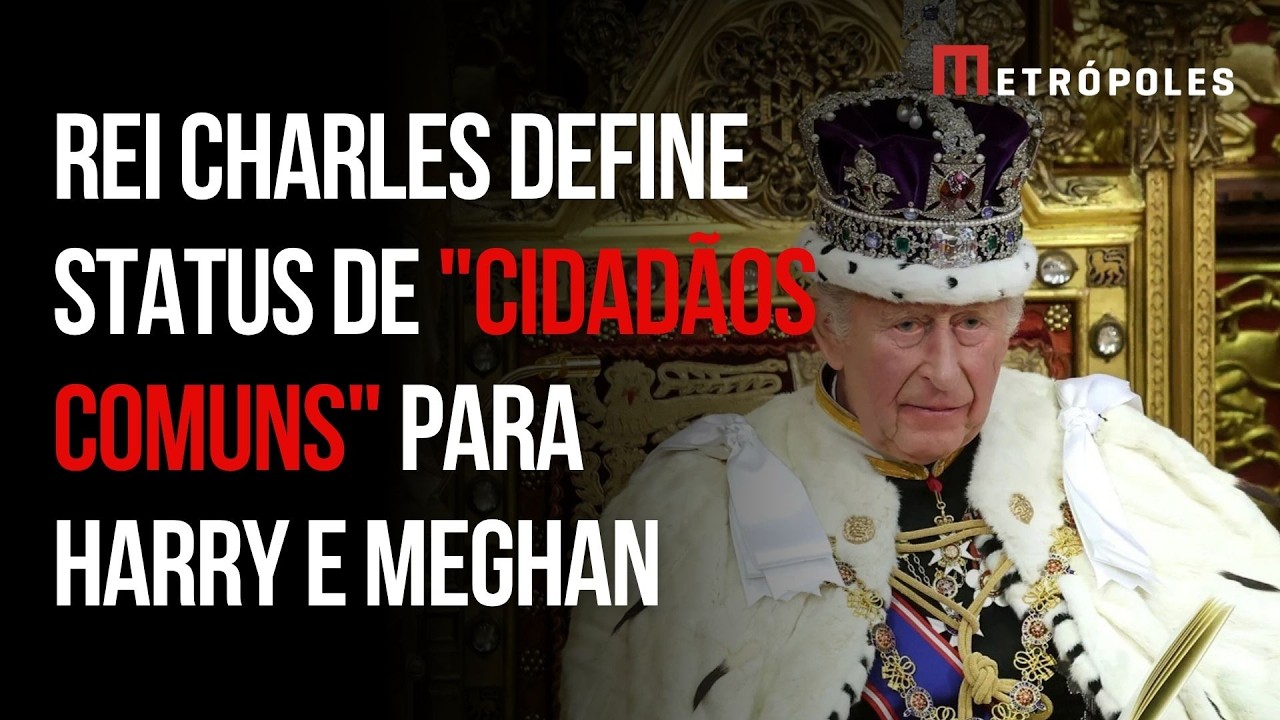 Em carta, rei Charles reafirma posição de Harry e Meghan no Reino Unido