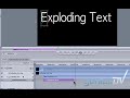 Exploding Text effect using Apple Motion