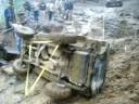 Jeep Cherokee getting flipped back over after rolling.