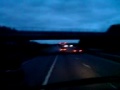on the m1 moter way in manfreight lorry passing sawyers transport