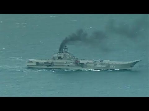 Корабельная авианосная группа ВМФ России проходит через Ла-Манш