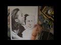 Drawing of Gillian Anderson and David Duchovny