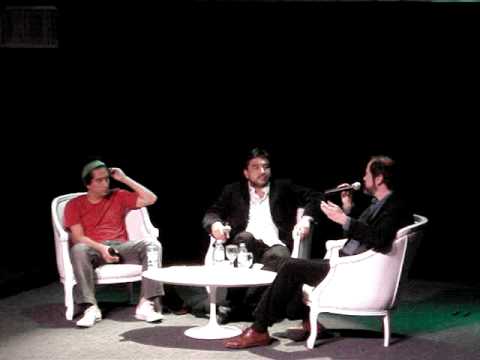 Juan Villoro en la feria del libro de Buenos Aires. 
