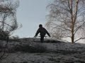 snowracer crash