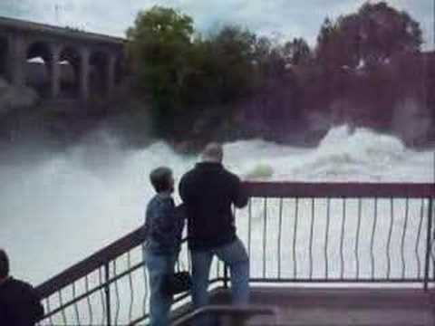 Spokane river and falls