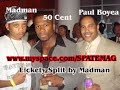 50 cent and Paul Boyea of G-Unit Clothing with MadMan
