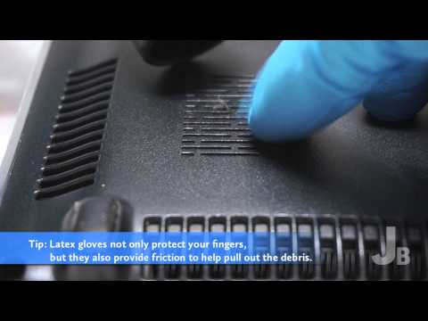 how to clean laptop cooling vents