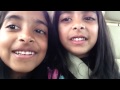Two Cute Little Girls Singing Violin Song From Iddarammayilatho