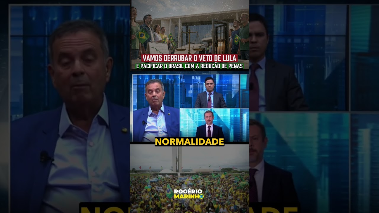 Congresso deve derrubar veto de Lula e reduzir penas do 8/1 para pacificar o país!
