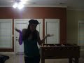 charlie,mikayla and baylie dancing to fly on the wall