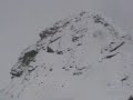 Matterhorn - zejscie ze schr. Hornlli - zima. Matterhorn - zejscie ze schr. Hornlli - zima.