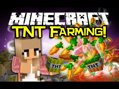 Minecraft: EXTREME TNT FARMING MOD Spotlight! - Don't Hoe 'Em, Blow 'Em! (Minecraft Mod Showcase)
