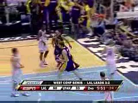 LA Lakers vs Utah Jazz in 2008 NBA Playoffs Round 2 Game 6
