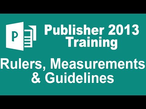 Microsoft Publisher 2013 Tutorial - Rulers, Measurements, and Guidelines