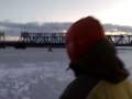 Howercraft drifting extreme snowmobile crash with angler