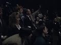 The queen of pop answers questions at a Brit Awards 95 press conference. She talks Evita, love, motherhood and she even receives a marriag