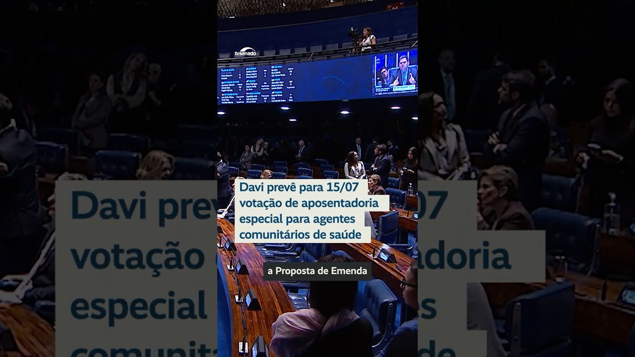 Davi prevê para 15/07 votação de aposentadoria especial para agentes comunitários de saúde - #Shorts