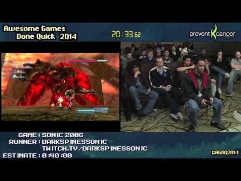 Sonic The Hedgehog 2006 :: Large-skips SPEED RUN Live by DarkspinesSonic #AGDQ 2014