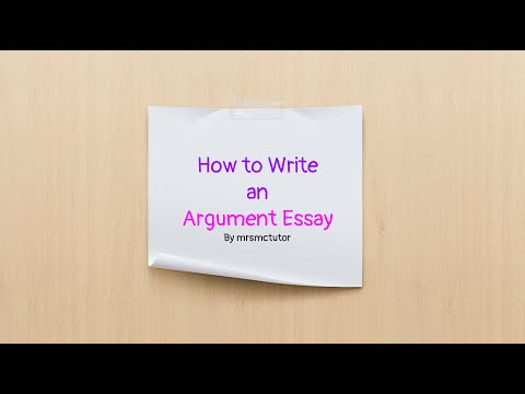 video-linktoworks-How to Write an Argument Essay - Video Lesson
