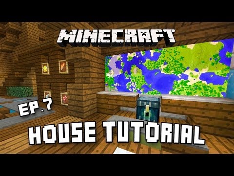 Minecraft House Tutorial: Modern Interior Design Ideas (Scarland Fishing Cabin Part 7)