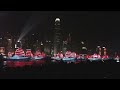 第一幕香江漁火紅色帆船駛入演繹維港夢幻海面多艘投射著魚兒1