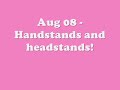 Aug 08 - Handstands