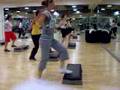 Fatos Hoca step aerobics in Njoy 21 friday evening with Fatos