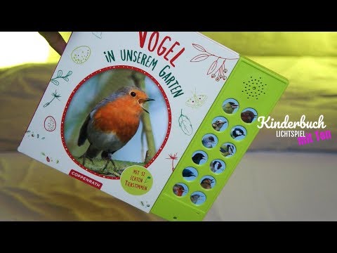 Vögel in unserem Garten mit Ton - Kinderbuch Lichtspiel