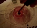 Water Marble Nail Art - Pink and Sparkly Purple