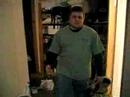ryan has some fun at a party with a plunger, brown bannister, and some fake boobs. watch for the devastating plunger fake.
